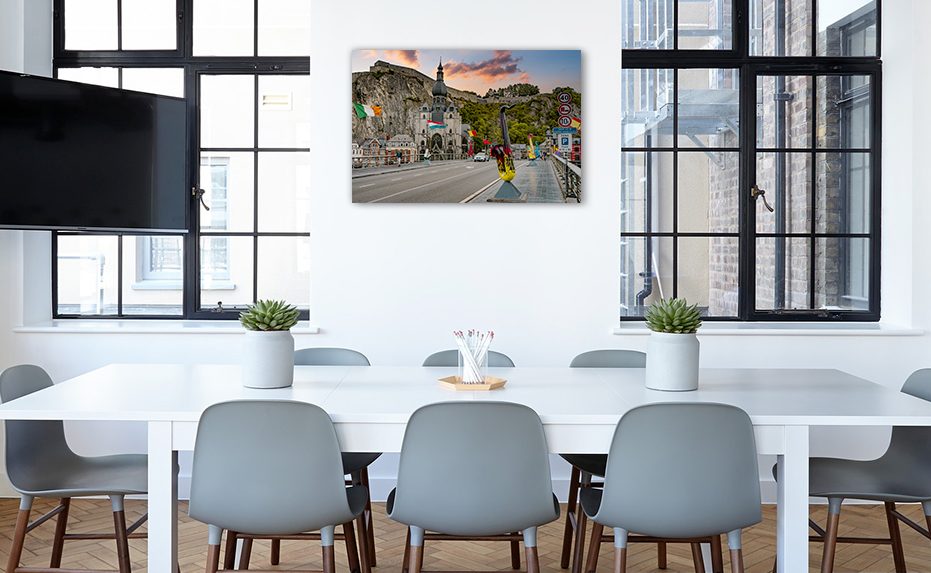 Tableau mural Citadelle de Dinant dans un intérieur namurois - Photographie belge Oculi
