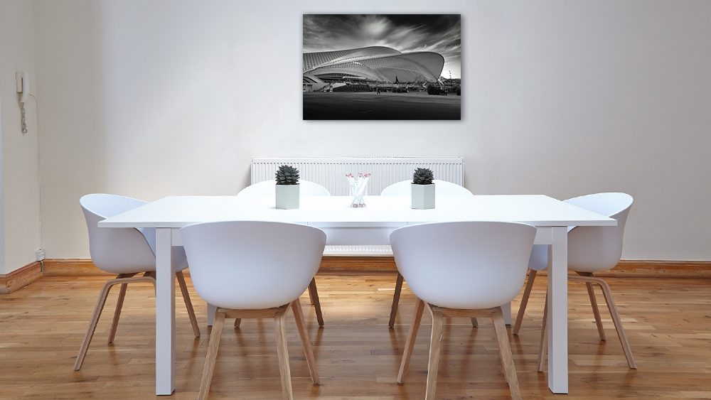 Tableau mural Gare des Guillemins dans un loft moderne - Photographie belge Oculi