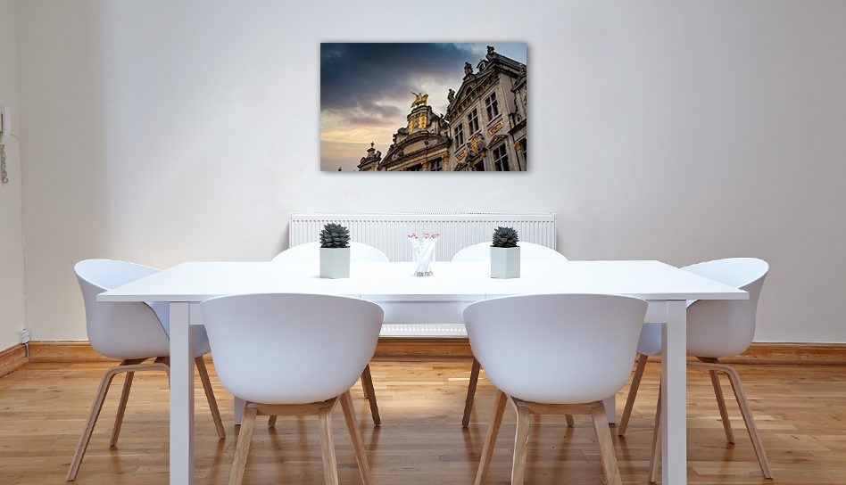 Tableau mural Maison des Brasseurs dans un bar belge - Photographie belge Oculi