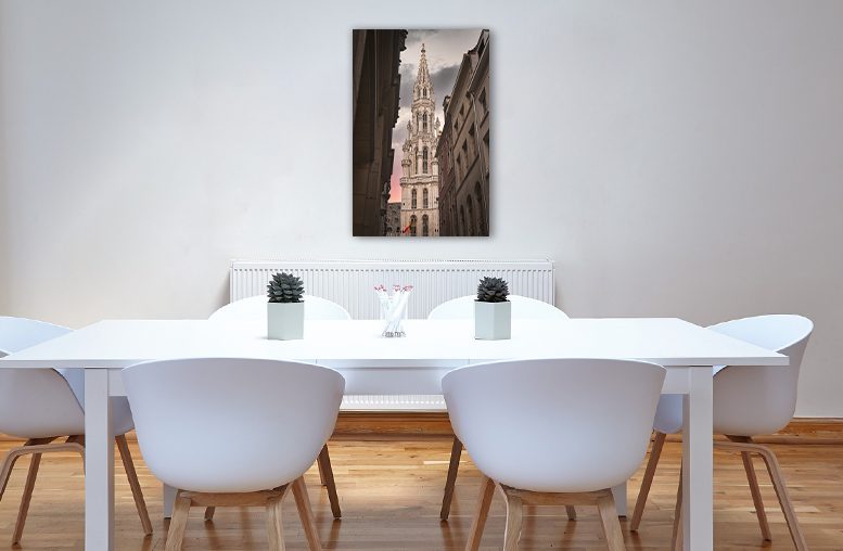 Tableau mural Grand-Place de Bruxelles dans un intérieur élégant - Photographie belge Oculi