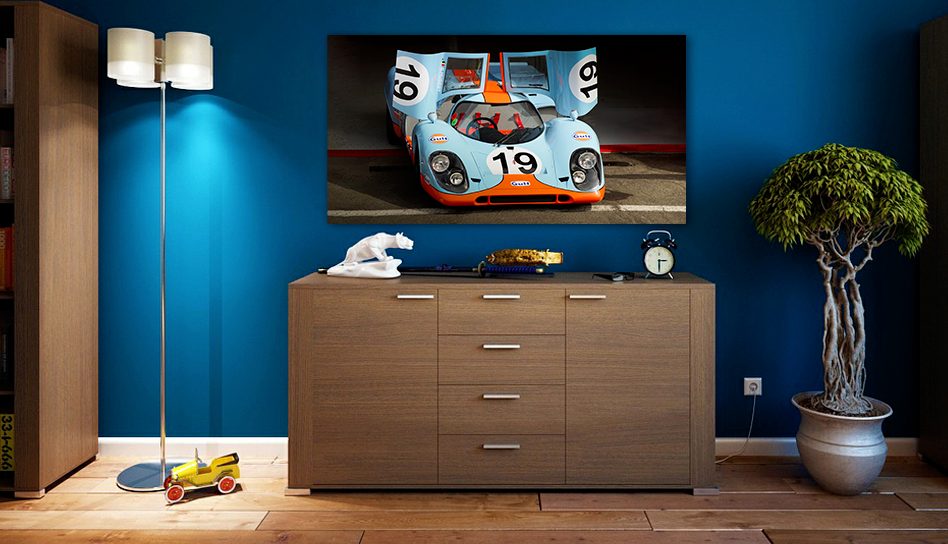 Cadre photo Réplique Porsche 917 en Alu Dibond ou Plexiglass - Oculi Belgique